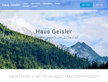 Tablet Screenshot of hausgeisler.at